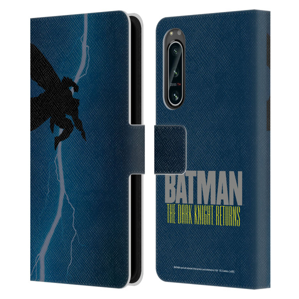 Batman DC Comics Famous Comic Book Covers The Dark Knight Returns Leather Book Wallet Case Cover For Sony Xperia 5 IV