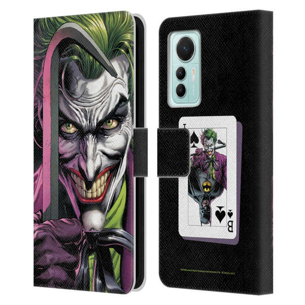 Batman DC Comics Three Jokers The Clown Leather Book Wallet Case Cover For Xiaomi 12 Lite