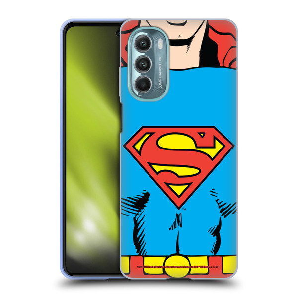 Superman DC Comics Logos Classic Costume Soft Gel Case for Motorola Moto G Stylus 5G (2022)