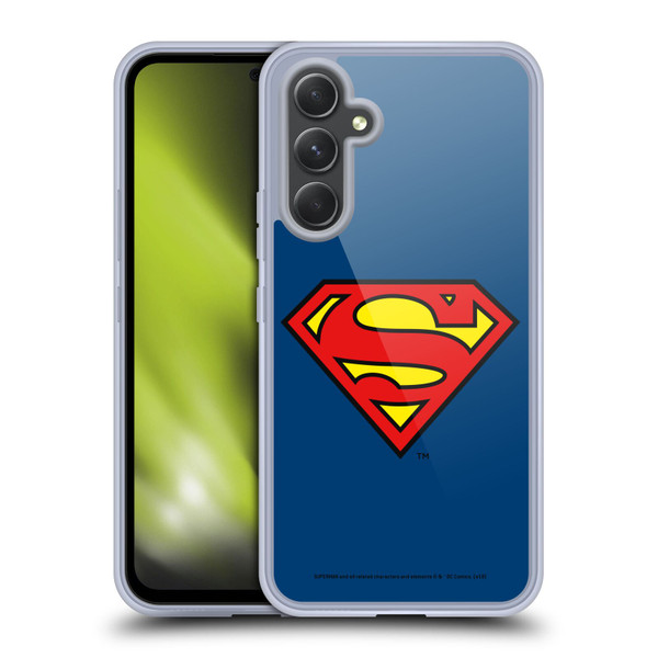 Superman DC Comics Logos Classic Soft Gel Case for Samsung Galaxy A54 5G