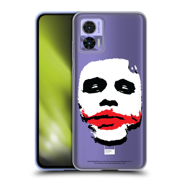 The Dark Knight Character Art Joker Face Soft Gel Case for Motorola Edge 30 Neo 5G
