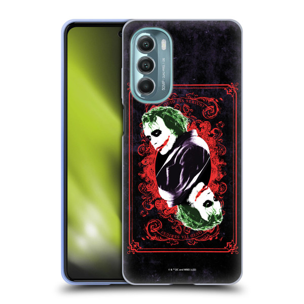 The Dark Knight Graphics Joker Card Soft Gel Case for Motorola Moto G Stylus 5G (2022)