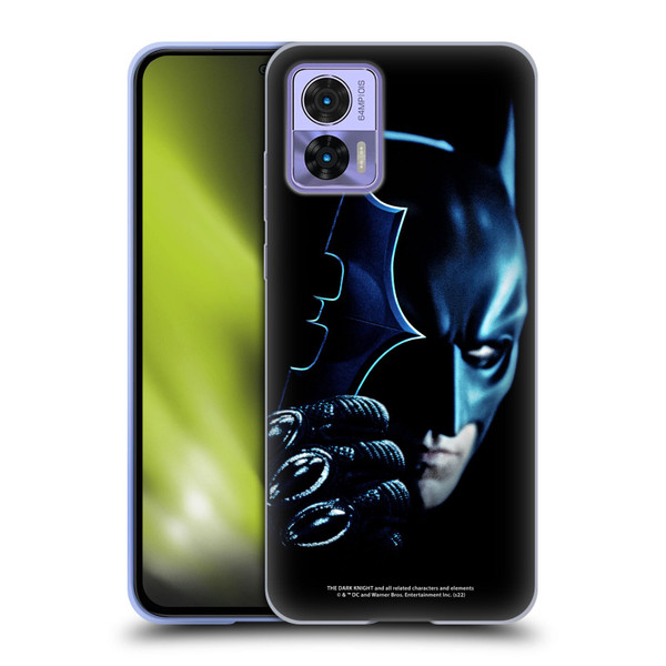 The Dark Knight Key Art Batman Batarang Soft Gel Case for Motorola Edge 30 Neo 5G