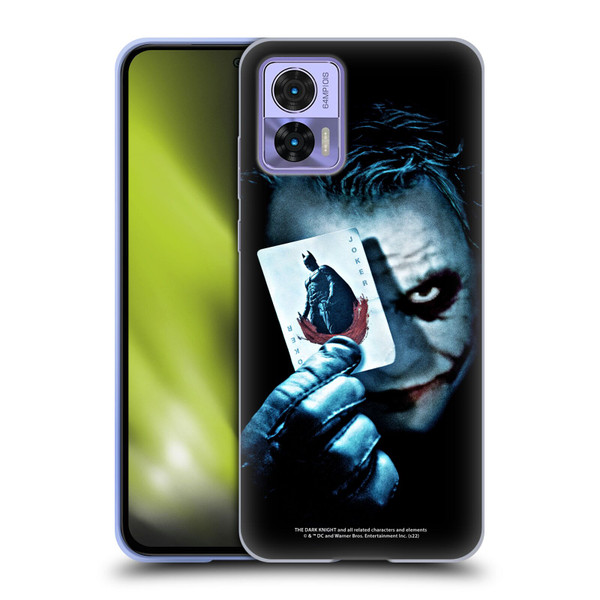 The Dark Knight Key Art Joker Card Soft Gel Case for Motorola Edge 30 Neo 5G