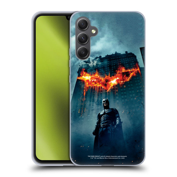 The Dark Knight Key Art Batman Poster Soft Gel Case for Samsung Galaxy A34 5G