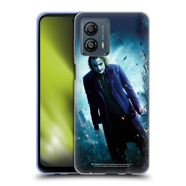 The Dark Knight Key Art Joker Poster Soft Gel Case for Motorola Moto G53 5G