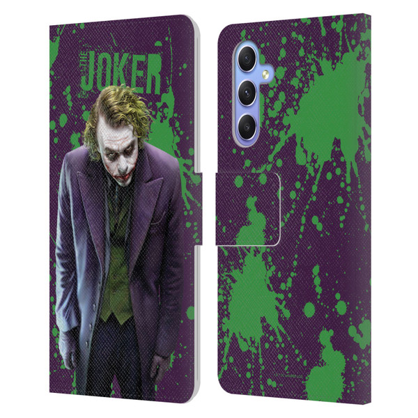 The Dark Knight Graphics Character Art Leather Book Wallet Case Cover For Samsung Galaxy A34 5G