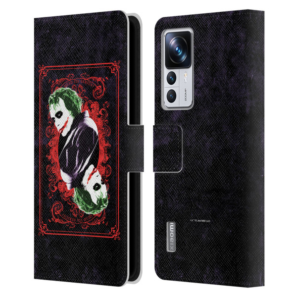 The Dark Knight Graphics Joker Card Leather Book Wallet Case Cover For Xiaomi 12T Pro