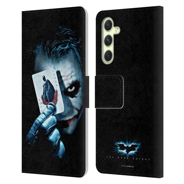 The Dark Knight Key Art Joker Card Leather Book Wallet Case Cover For Samsung Galaxy A54 5G