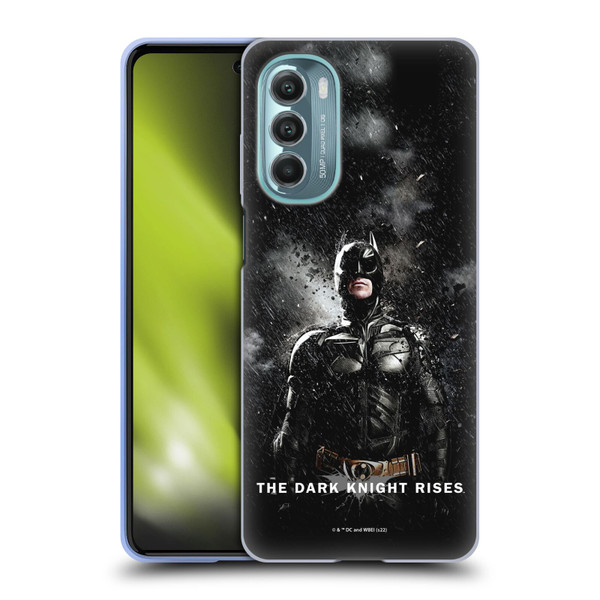 The Dark Knight Rises Key Art Batman Rain Poster Soft Gel Case for Motorola Moto G Stylus 5G (2022)