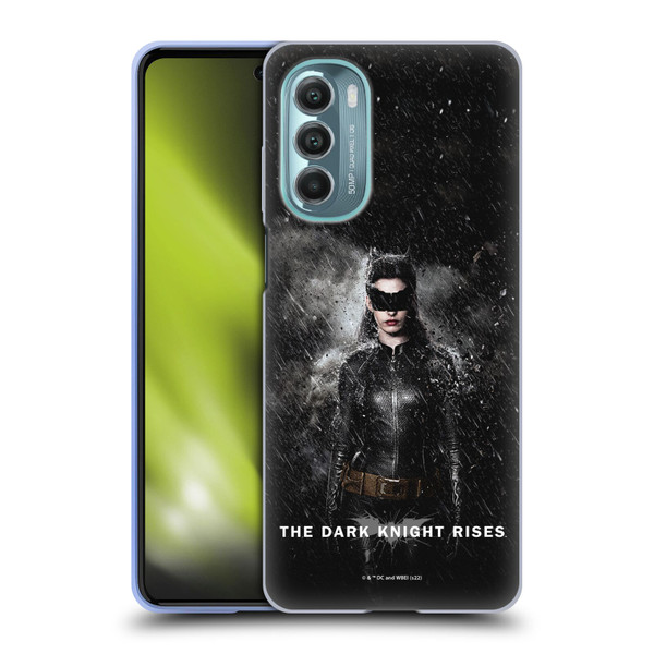 The Dark Knight Rises Key Art Catwoman Rain Poster Soft Gel Case for Motorola Moto G Stylus 5G (2022)