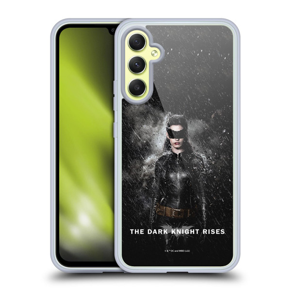 The Dark Knight Rises Key Art Catwoman Rain Poster Soft Gel Case for Samsung Galaxy A34 5G