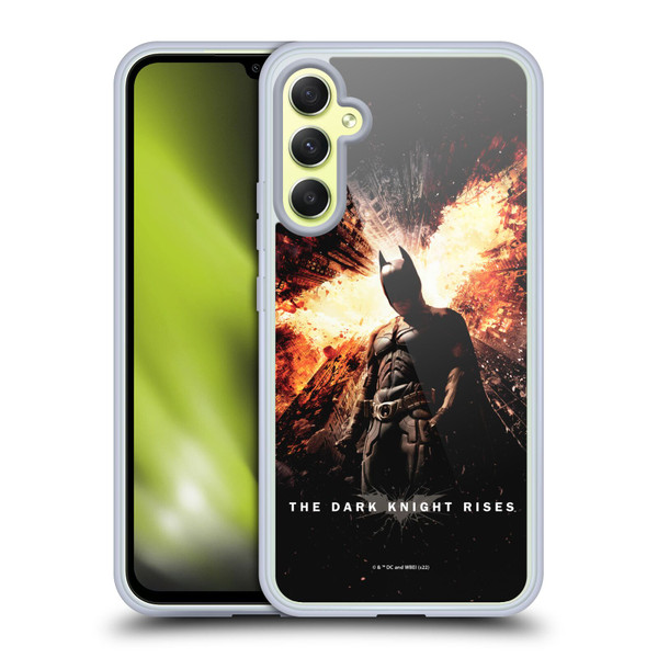 The Dark Knight Rises Key Art Batman Poster Soft Gel Case for Samsung Galaxy A34 5G