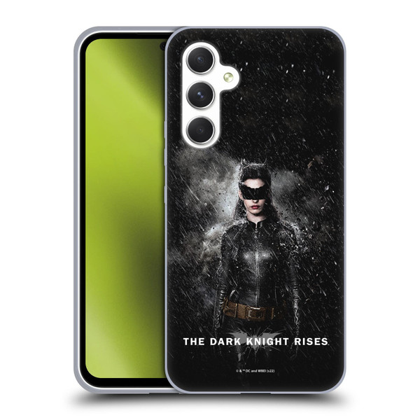 The Dark Knight Rises Key Art Catwoman Rain Poster Soft Gel Case for Samsung Galaxy A54 5G