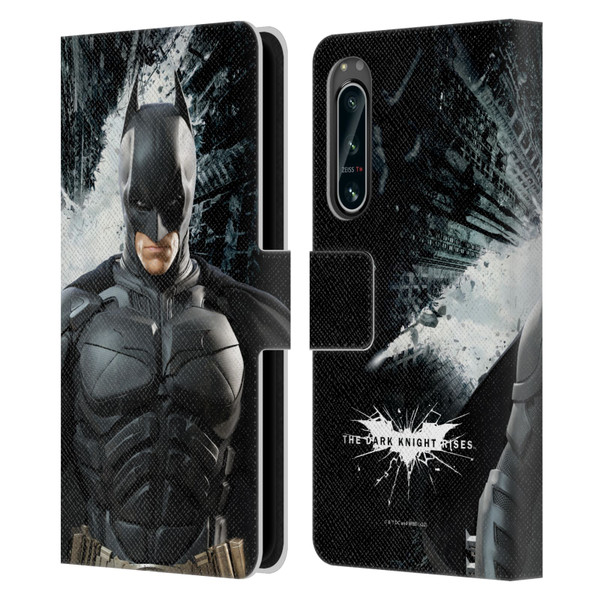 The Dark Knight Rises Character Art Batman Leather Book Wallet Case Cover For Sony Xperia 5 IV