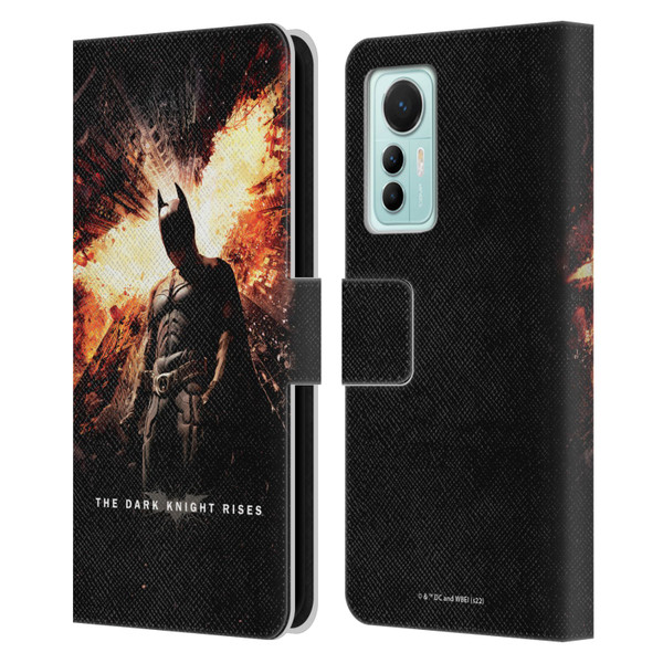 The Dark Knight Rises Key Art Batman Poster Leather Book Wallet Case Cover For Xiaomi 12 Lite