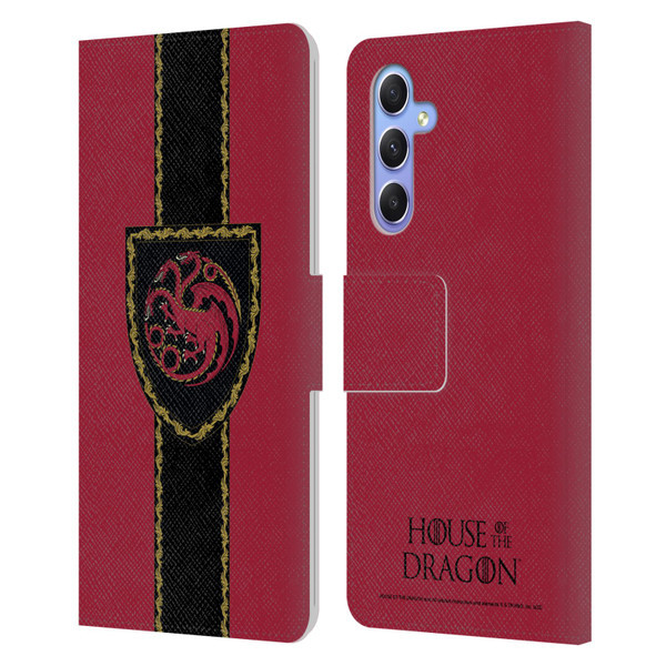 House Of The Dragon: Television Series Graphics Shield Leather Book Wallet Case Cover For Samsung Galaxy A34 5G