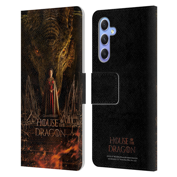 House Of The Dragon: Television Series Key Art Poster 1 Leather Book Wallet Case Cover For Samsung Galaxy A34 5G