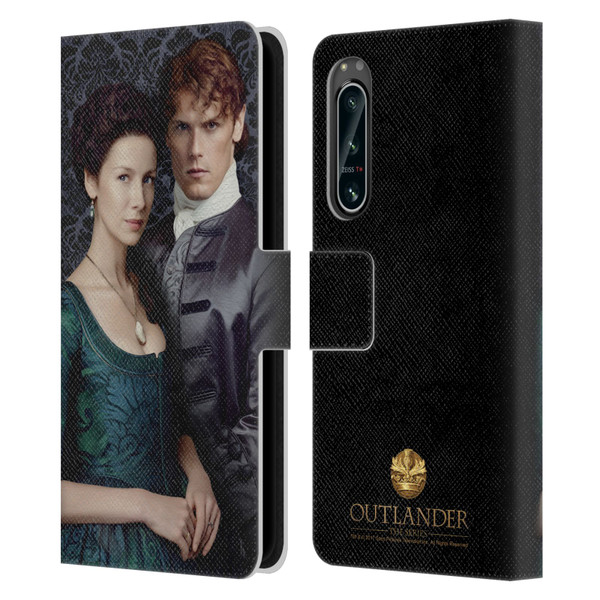 Outlander Portraits Claire & Jamie Leather Book Wallet Case Cover For Sony Xperia 5 IV