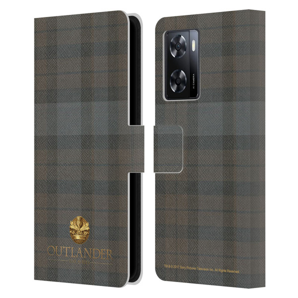 Outlander Tartans Plaid Leather Book Wallet Case Cover For OPPO A57s