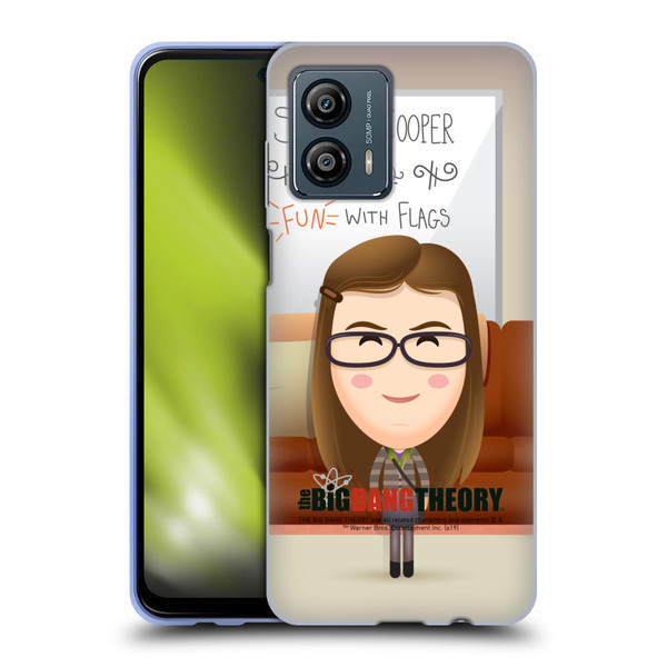 The Big Bang Theory Character Art Amy Soft Gel Case for Motorola Moto G53 5G