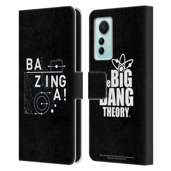 The Big Bang Theory Bazinga Physics Leather Book Wallet Case Cover For Xiaomi 12 Lite