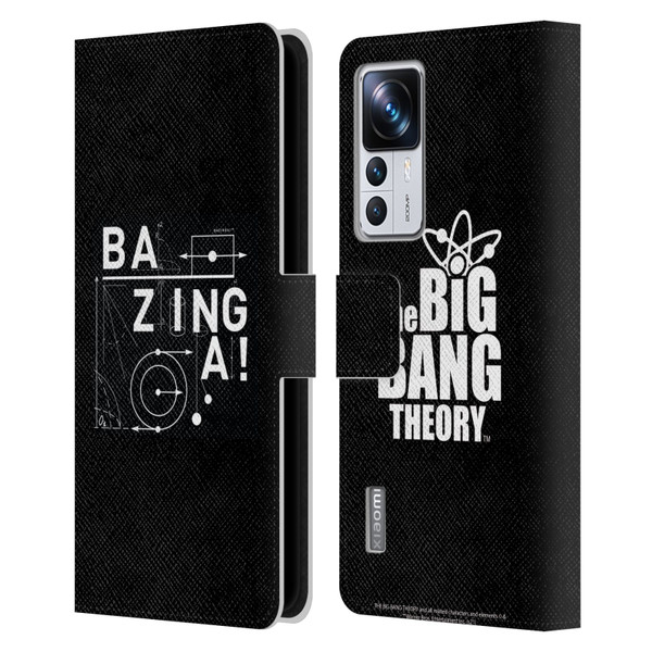 The Big Bang Theory Bazinga Physics Leather Book Wallet Case Cover For Xiaomi 12T Pro