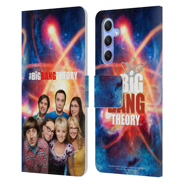 The Big Bang Theory Key Art Season 8 Leather Book Wallet Case Cover For Samsung Galaxy A34 5G