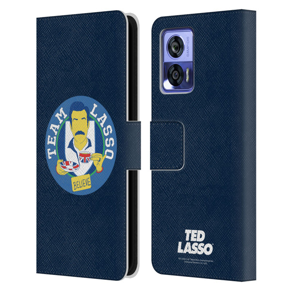 Ted Lasso Season 1 Graphics Team Lasso Leather Book Wallet Case Cover For Motorola Edge 30 Neo 5G