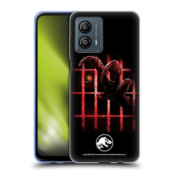 Jurassic World Fallen Kingdom Key Art Claw In Dark Soft Gel Case for Motorola Moto G53 5G