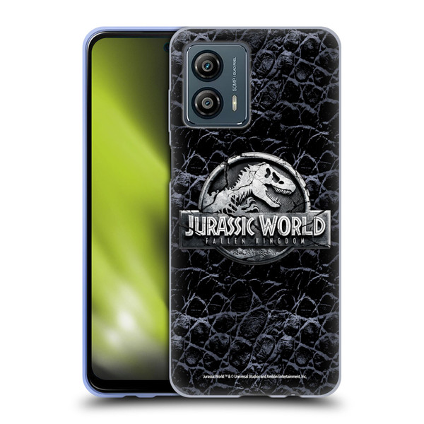 Jurassic World Fallen Kingdom Logo Dinosaur Scale Soft Gel Case for Motorola Moto G53 5G