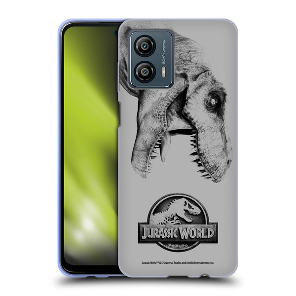 Jurassic World Fallen Kingdom Logo T-Rex Soft Gel Case for Motorola Moto G53 5G