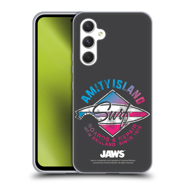 Jaws I Key Art Surf Soft Gel Case for Samsung Galaxy A54 5G