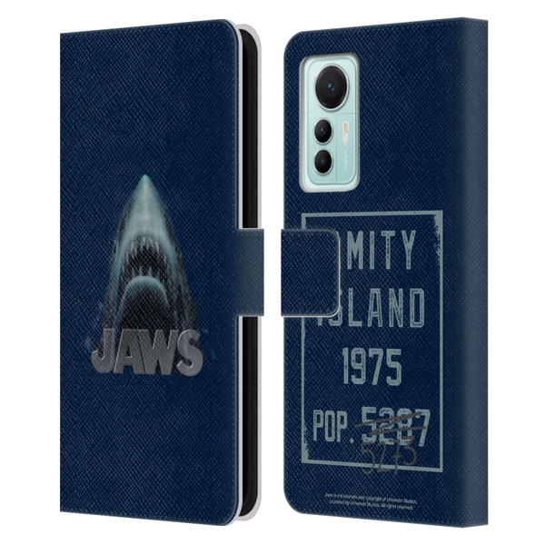Jaws I Key Art Illustration Leather Book Wallet Case Cover For Xiaomi 12 Lite