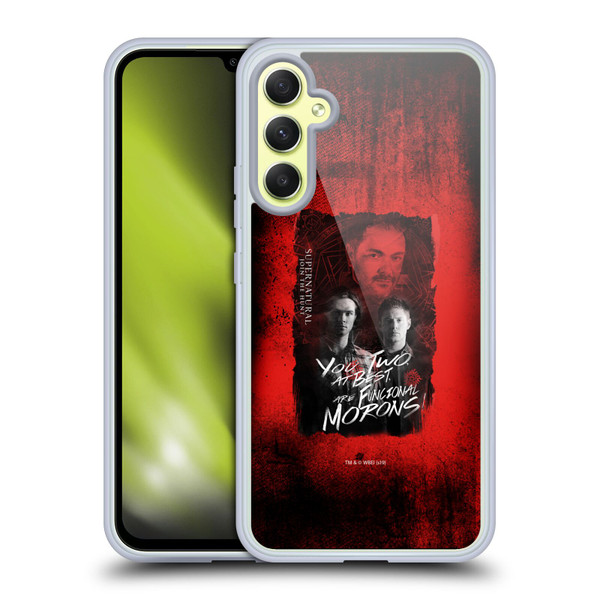 Supernatural Graphic Castiel Soft Gel Case for Samsung Galaxy A34 5G