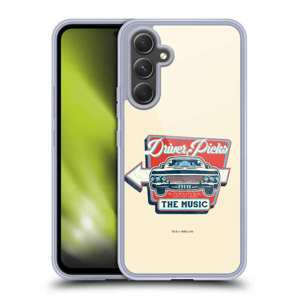 Supernatural Vectors Driver Picks Soft Gel Case for Samsung Galaxy A54 5G