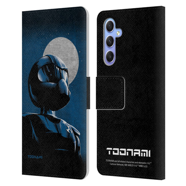 Toonami Graphics Character Art Leather Book Wallet Case Cover For Samsung Galaxy A34 5G