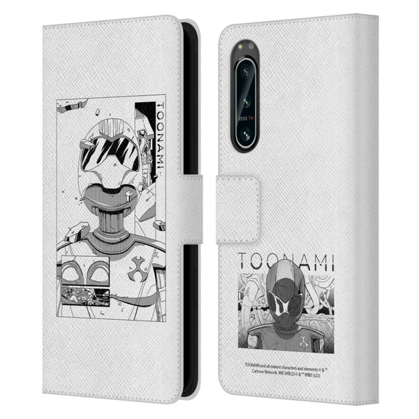 Toonami Graphics Comic Leather Book Wallet Case Cover For Sony Xperia 5 IV