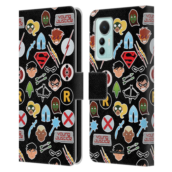 Young Justice Graphics Icons Leather Book Wallet Case Cover For Xiaomi 12 Lite