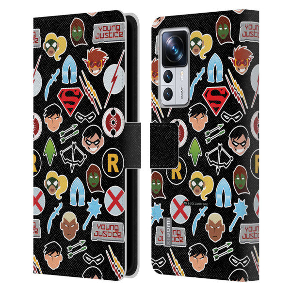 Young Justice Graphics Icons Leather Book Wallet Case Cover For Xiaomi 12T Pro