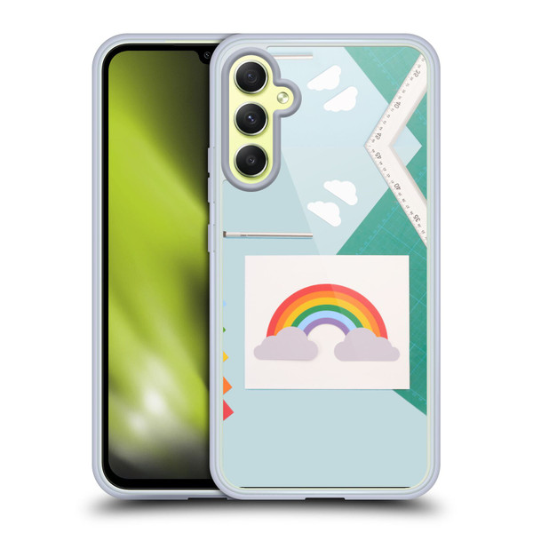 Pepino De Mar Rainbow Art Soft Gel Case for Samsung Galaxy A34 5G