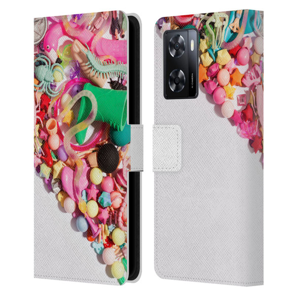 Pepino De Mar Patterns 2 Toy Leather Book Wallet Case Cover For OPPO A57s