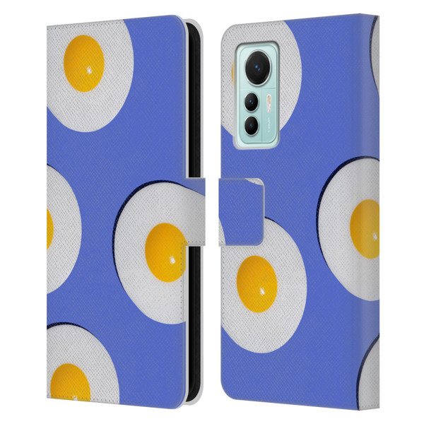Pepino De Mar Patterns 2 Egg Leather Book Wallet Case Cover For Xiaomi 12 Lite