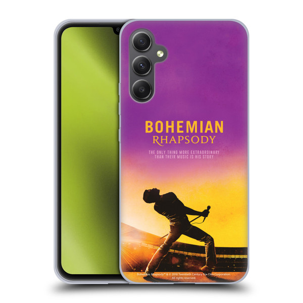 Queen Bohemian Rhapsody Iconic Movie Poster Soft Gel Case for Samsung Galaxy A34 5G