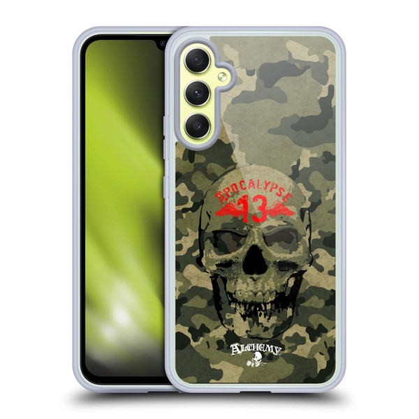 Alchemy Gothic Skull Camo Skull Soft Gel Case for Samsung Galaxy A34 5G