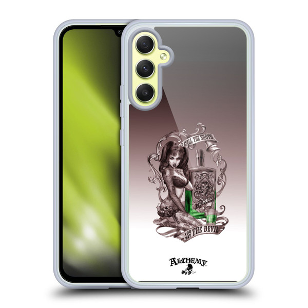 Alchemy Gothic Woman Devil's Green Dew Soft Gel Case for Samsung Galaxy A34 5G