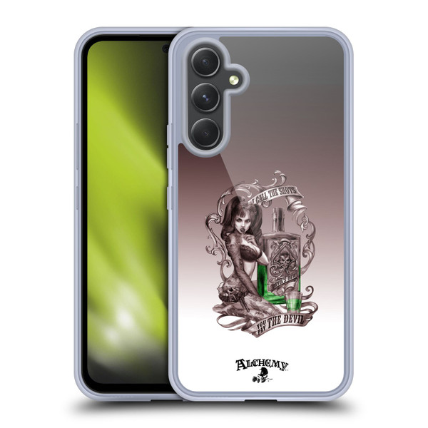 Alchemy Gothic Woman Devil's Green Dew Soft Gel Case for Samsung Galaxy A54 5G