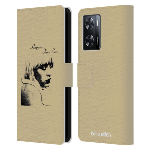 Billie Eilish Happier Than Ever Album Image Leather Book Wallet Case Cover For OPPO A57s