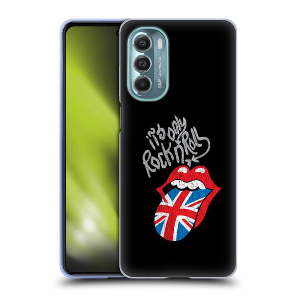The Rolling Stones Albums Only Rock And Roll Distressed Soft Gel Case for Motorola Moto G Stylus 5G (2022)