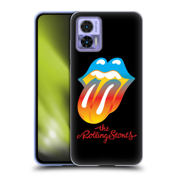 The Rolling Stones Graphics Rainbow Tongue Soft Gel Case for Motorola Edge 30 Neo 5G